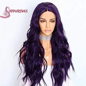 Dark Purble Mermaid Wig
